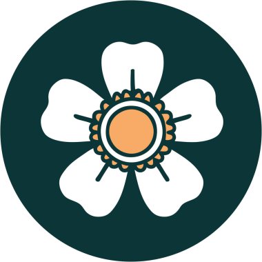 Bir çiçeğin ikonik dövme şekli