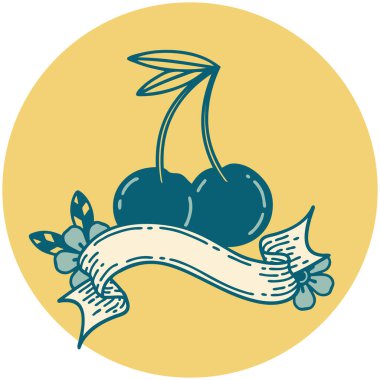 kiraz sancağıyla dövme biçimi simgesi