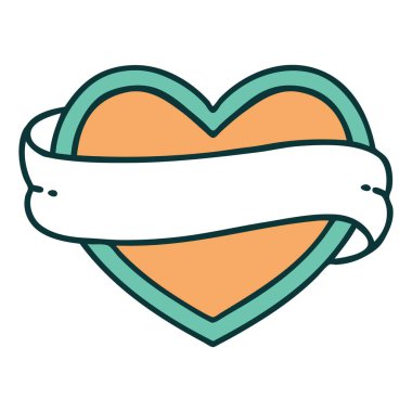 Bir kalp ve bayrağın ikonik dövme görüntüsü