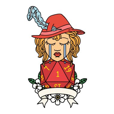 Retro Dövme Tarzı İnsan Ozan karakter yüzü