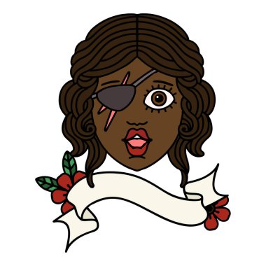 Retro Dövme Tarzı Düzenbaz karakter yüzü