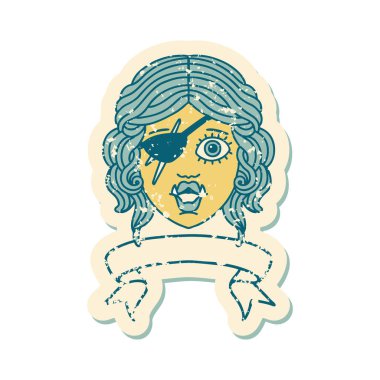 Sancaklı Retro Dövme Biçimli Ork karakter yüzü