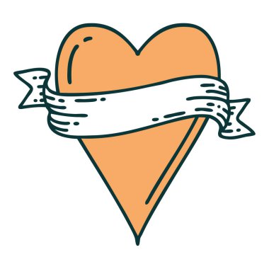 Bir kalp ve bayrağın ikonik dövme görüntüsü