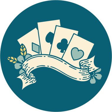 Kart ve pankartın ikonik dövme biçimi