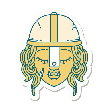 Bir Ork savaşçı karakterinin çıkartması.