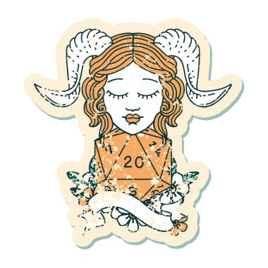 Retro Dövme Biçimi Doğal yirmilik zar atma ile düzenleme