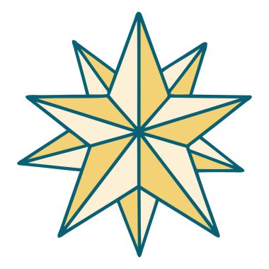 Bir yıldızın ikonik dövme şekli