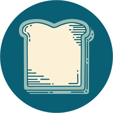 Bir dilim ekmeğin ikonik dövme görüntüsü