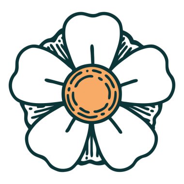 Bir çiçeğin ikonik dövme şekli