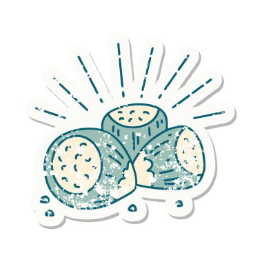 Dövme stili fındık yapıştırması.