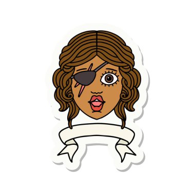 Afişi olan düzenbaz bir insan karakterinin çıkartması.