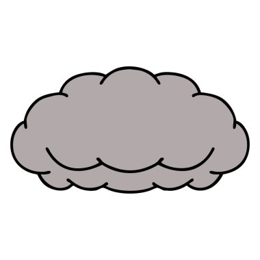 Geleneksel gri bulutlu dövme