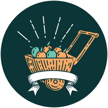 Elma dövmeli vagonun simgesi