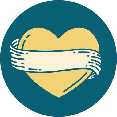 Bir kalp ve bayrağın ikonik dövme görüntüsü