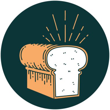 Dövme stili ekmek ikonu