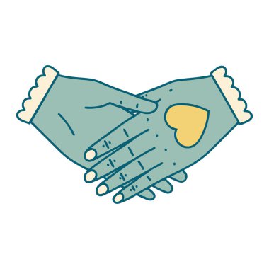 Bir çift elin ikonik dövme görüntüsü