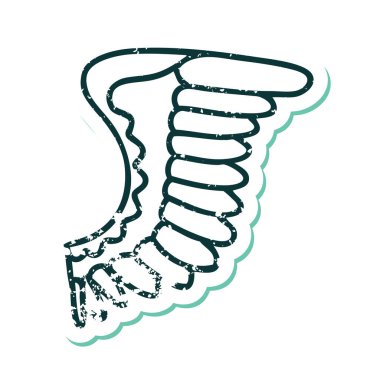 Bir kanadın ikonik sıkıntılı dövme görüntüsü