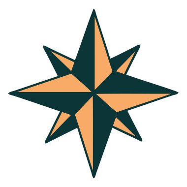 Bir yıldızın ikonik dövme şekli