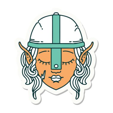 Bir elf karakterinin çıkartması