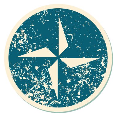 Bir yıldızın sembolik dövmeli görüntüsü