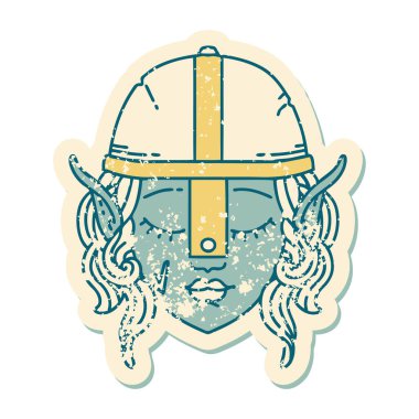 Retro Dövme Biçimi elf karakteri