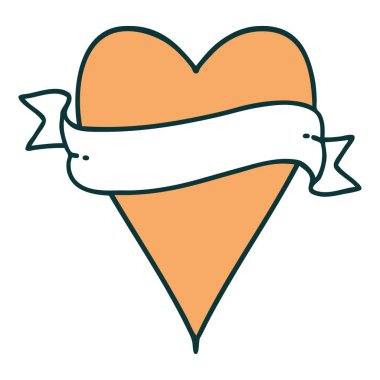 Bir kalp ve bayrağın ikonik dövme görüntüsü