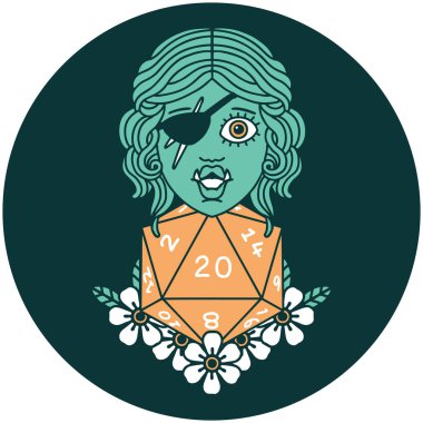 Yarı Ork 'un 20 zarlı ikonu