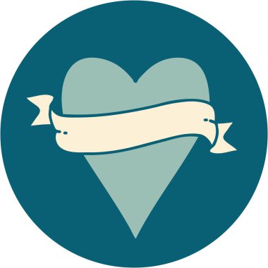 Bir kalp ve bayrağın ikonik dövme görüntüsü