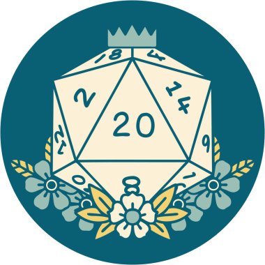 D20 'nin ikonik dövme biçimi