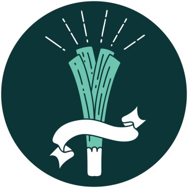 Pırasa dövmesi simgesi