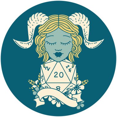 Retro Dövme Biçimi Doğal yirmilik zar atma ile düzenleme