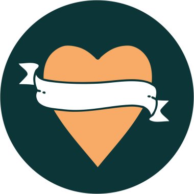 Bir kalp ve bayrağın ikonik dövme görüntüsü