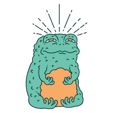 Geleneksel dövme karakteri çizimi