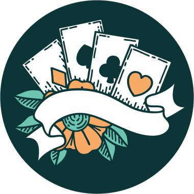 Kart ve pankartın ikonik dövme biçimi