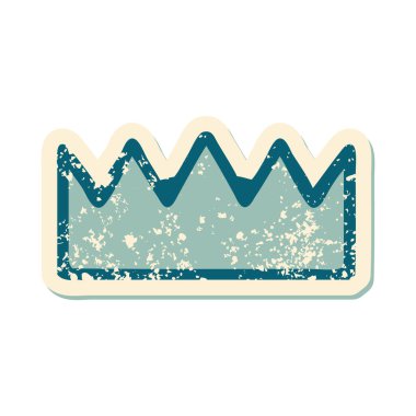 Bir tacın sembolik depresif dövme şekli