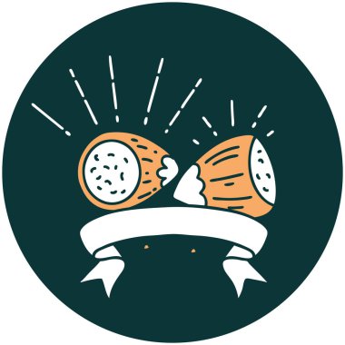 Dövme stili fındık ikonu