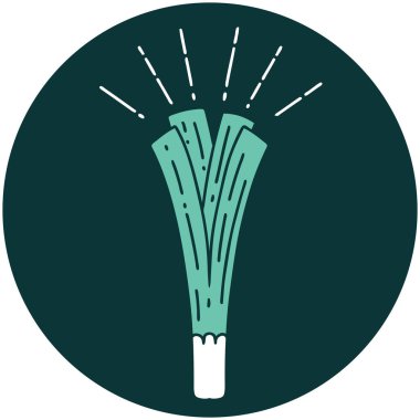 Pırasa dövmesi simgesi