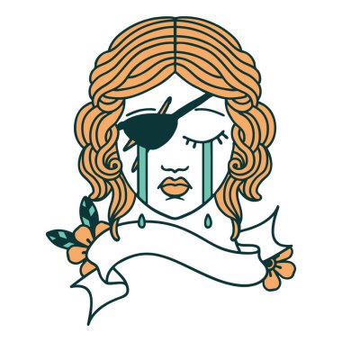 Retro Dövme Tarzı Düzenbaz karakter yüzü