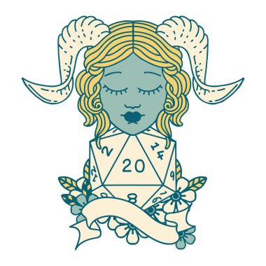 Retro Dövme Biçimi Doğal yirmilik zar atma ile düzenleme