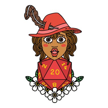 Retro Dövme Tarzı 20 zarlı insan ozanı