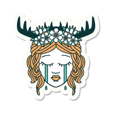 Ağlayan bir insan rahibin çıkartması.