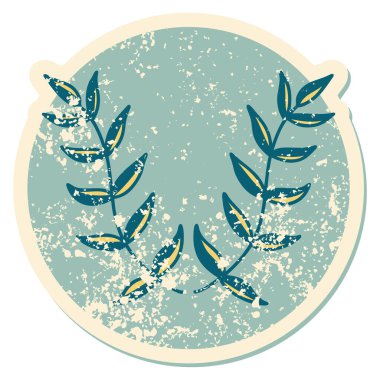 Bir defne ağacının sembolik dövmeli resmi