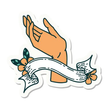 Dövme stili etiketi ve el yazısı