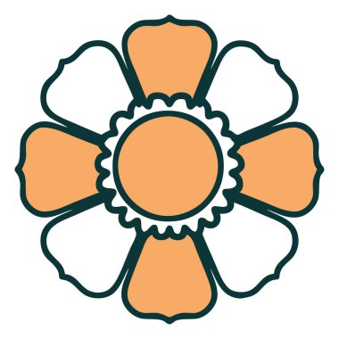 Bir çiçeğin ikonik dövme şekli