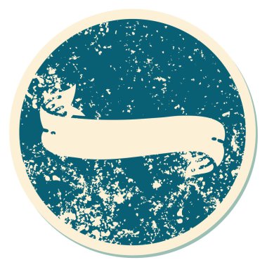 Bir pankartın sembolik dövmeli resmi