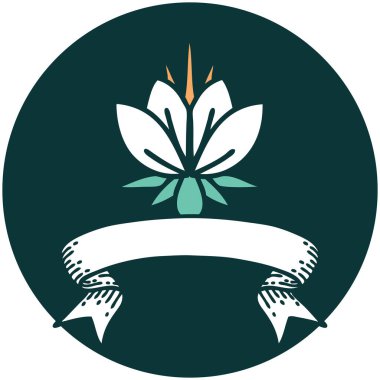 Nilüfer rengi dövmeli simge