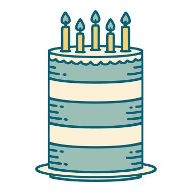 Doğum günü pastasının ikonik dövme görüntüsü