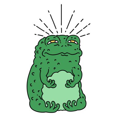 Geleneksel dövme karakteri çizimi