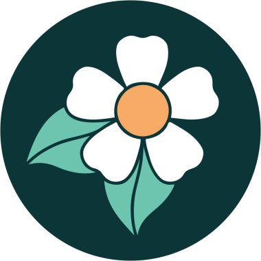 Bir çiçeğin ikonik dövme şekli