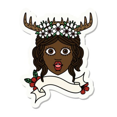 İnsan Druid çıkartması.